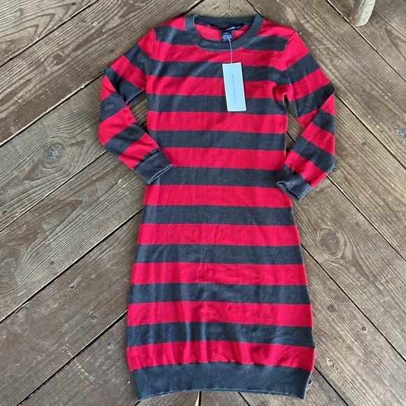 French Connection NWT Bambi Striped Sweater Dress - Picture 4 of 13